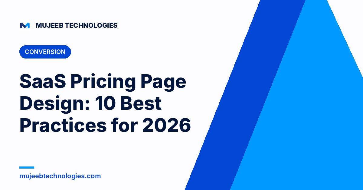 SaaS Pricing Page Design: 10 Best Practices for 2026